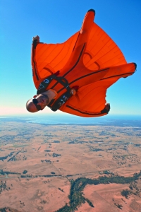 Jarno Cordia mit Wingsuit