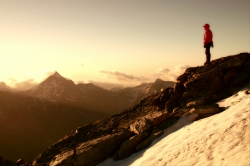 Sonnenaufgang am Allalinhorn