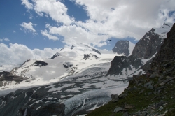 Der Hohlaubgrat hinauf auf das Allalinhorn