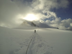 Ausnahmsweise mal Aussicht auf dem Weg zum Castor