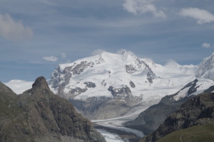 Blick auf das Breithornmassiv