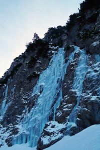 Der Gaisalp-Wasserfall, perfekt zum Eisklettern