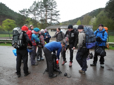 Die Gruppe sortiert sich