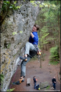 Beim Sportklettern geht man eher mal ans Limit.