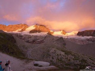 Abendstimmung in der Nordwand des Gran Paradiso 1