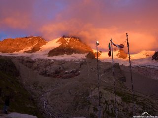 Abendstimmung in der Nordwand des Gran Paradiso 2