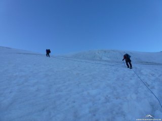 Mäßig steiler Aufstieg