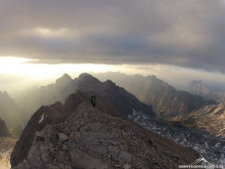 Morgengrauen am Jubiläumsgrat