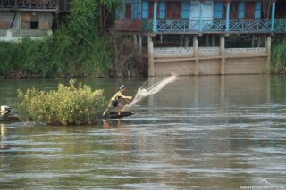 Fischer auf dem Mekong