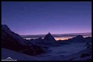 Blaue Stunde am Matterhorn