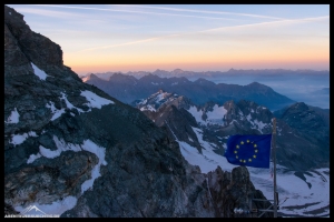 Morgenstimmung auf der Marco e Rosa Hütte