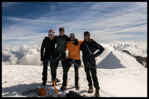 Das Team am Piz Palü