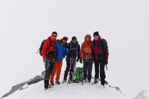 Angekommen auf dem Ostgipfel (3882m) des Piz Palü