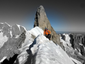 Rochefortgrat im Hintergrund der Dent du Géant