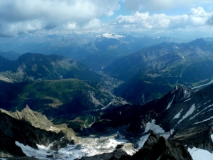 Ausblick nach Chamonix