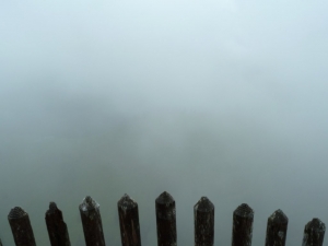 Die "Aussicht" von der Terrasse der Tegernseer Hütte