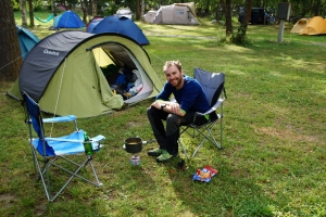 Ein Festmahl als Belohnung für die emsigen Bergsteiger