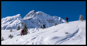 Auf dem Weg zur Schöntalspitze (3008m)