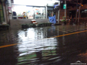 Statt der großen Flut nur eine kleine Überschwemmung in Bangkok