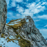 Der Weg vom Ausstieg der Route zum Einstieg der Abseilpiste (von unten)