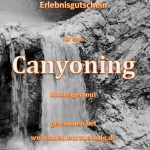 Zu gewinnen gibt's einen Gutschein von den Canyonauten