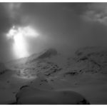 Dunkle Wolken am Piz da las Colounnas