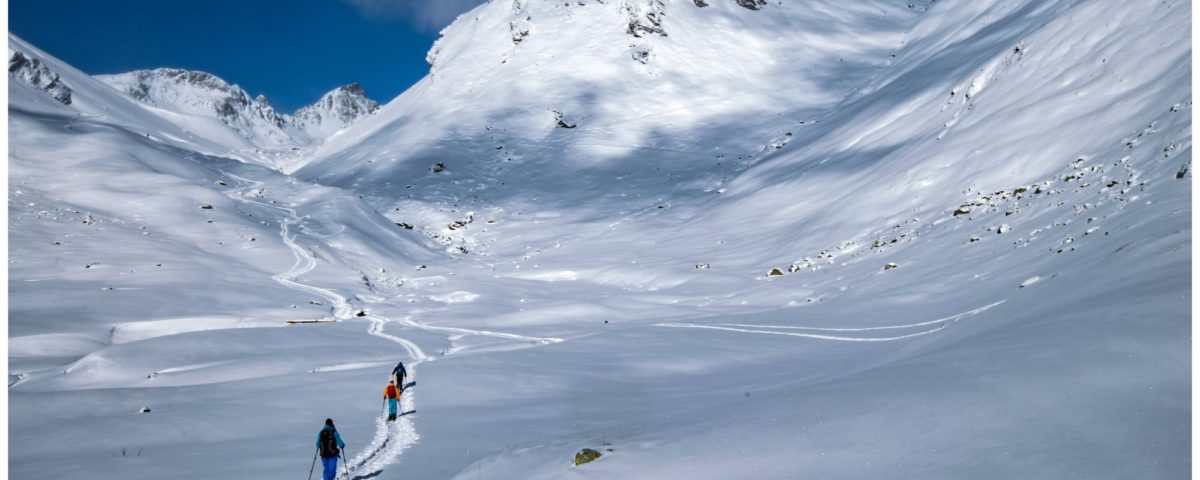 Skitouren im Engadin bei traumhaftem Wetter