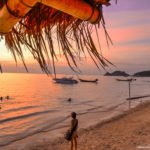 Sonnernuntergang am Strand von Ko Tao