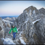 Für eine Winterbegehung liegt auf dem Mindelheimer Klettersteig etwas wenig Schnee