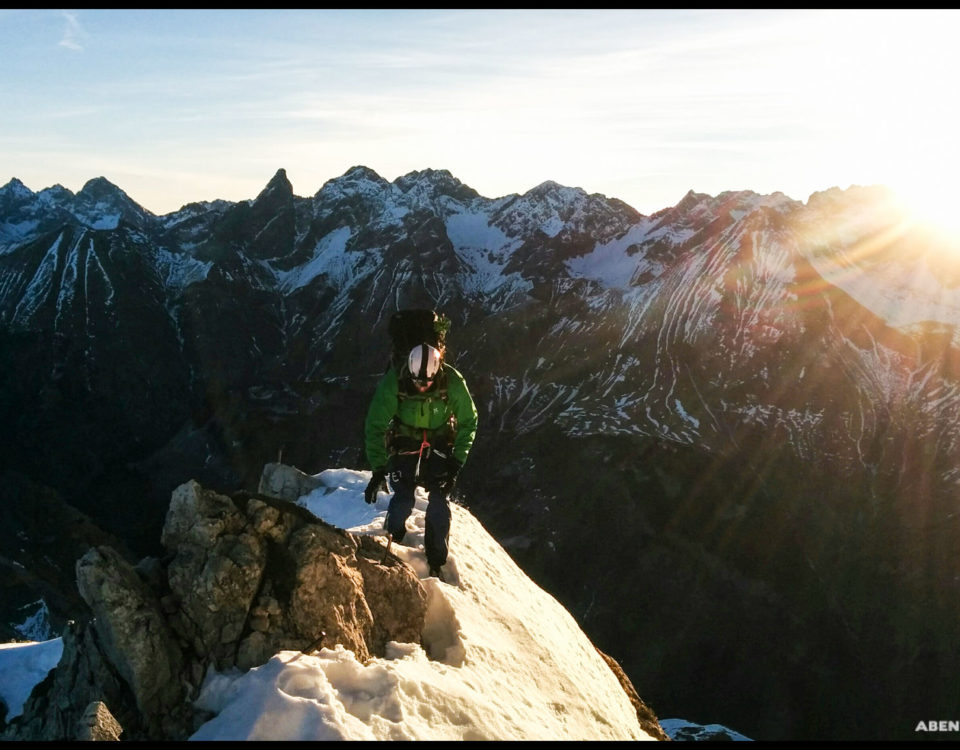 Robert auf dem Mindelheimer Klettersteig