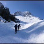 Den Blick auf's Tagesziel gerichtet, den Mehlsack