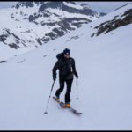 Endlich wieder Skitouren! Flo freut sich.