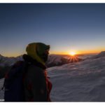 David erharscht die ersten Sonnenstrahlen