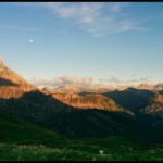 Der Ausblick von der Terrasse der Mindelheimer Hütte