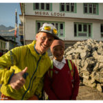 David mit Sohn aus Khare in Lukhla
