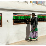 Bettende in Bauddhanāth Kathmandu