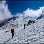 Über den weitläufigen Glacier du Géant geht es zurück nach Italien.