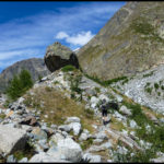 Landschaftlich schön ist der Zustieg, bevor es auf das Schotterfeld geht.