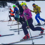 Go down or go home beim Telemark Skifahren