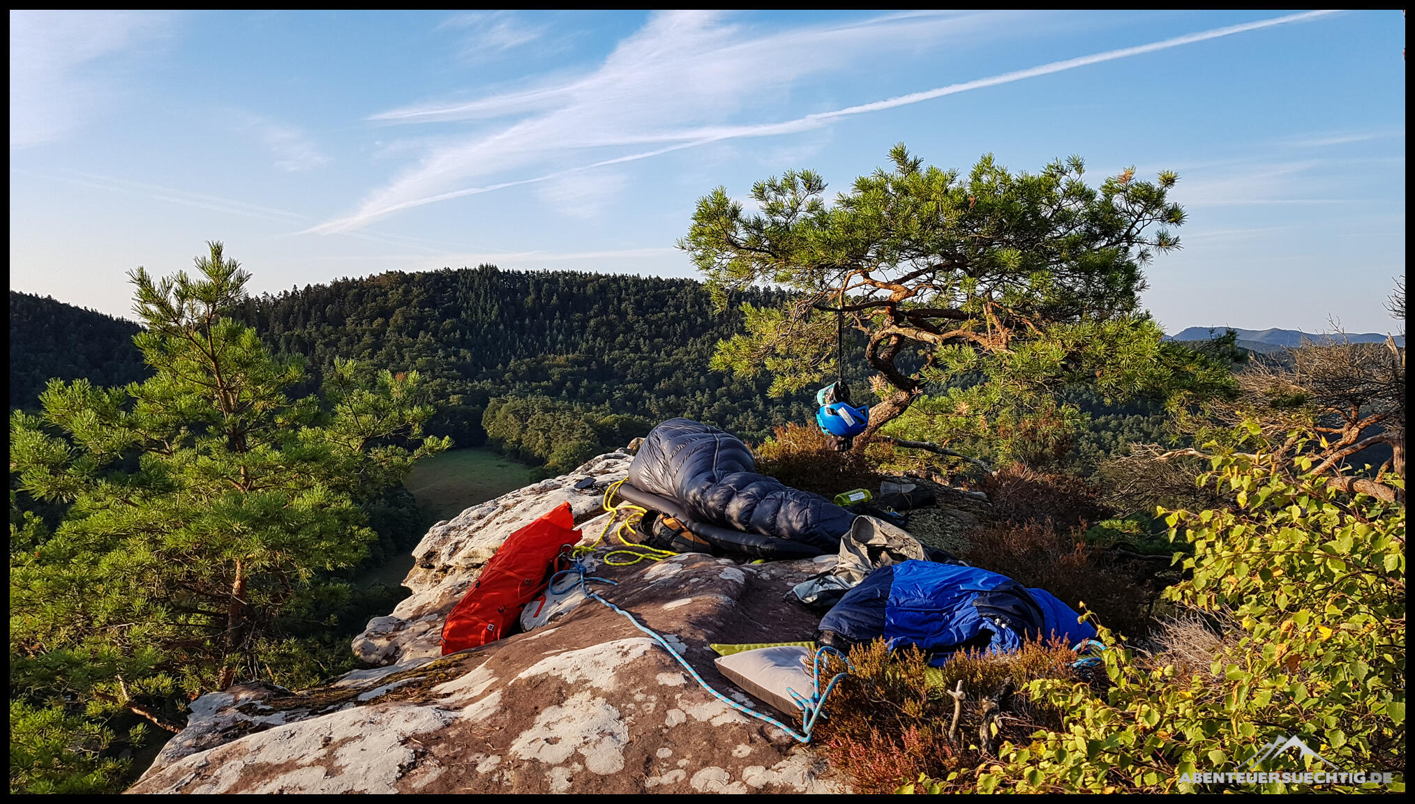 Unser Biwak auf dem Klosterfels