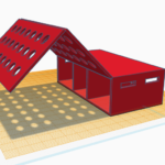 3D-Konstruktion der Campingbox